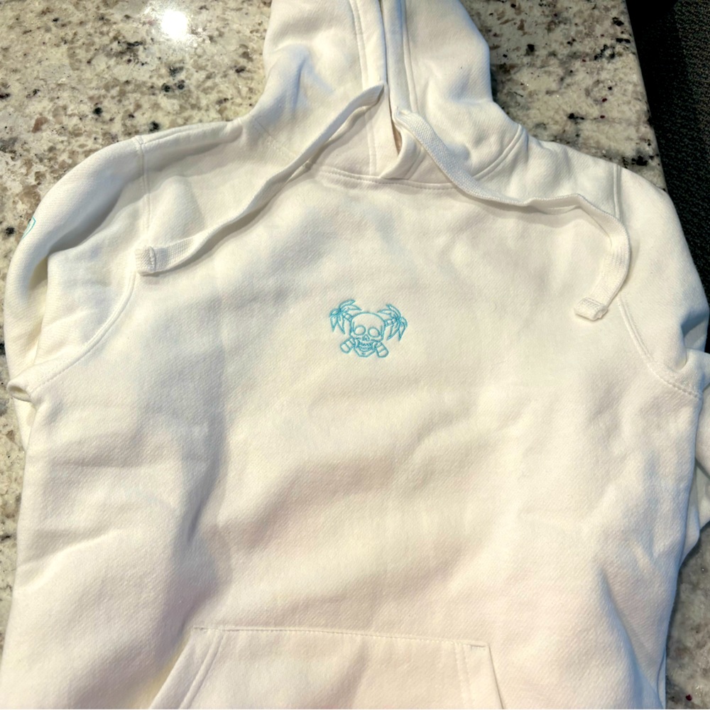 ayylien sweatshirt white chill out hoodie size small
